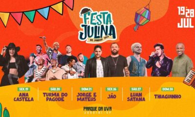 Programação de shows da Festa Julina de Jundiaí