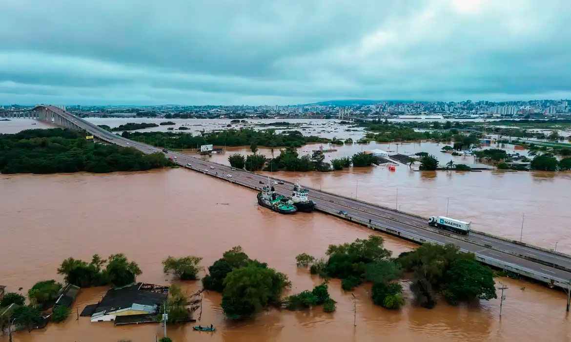 Inundações no Rio Grande do Sul por conta das fortes chuvas