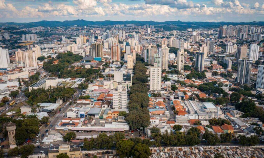 Cidade de Jundiaí vista de cima