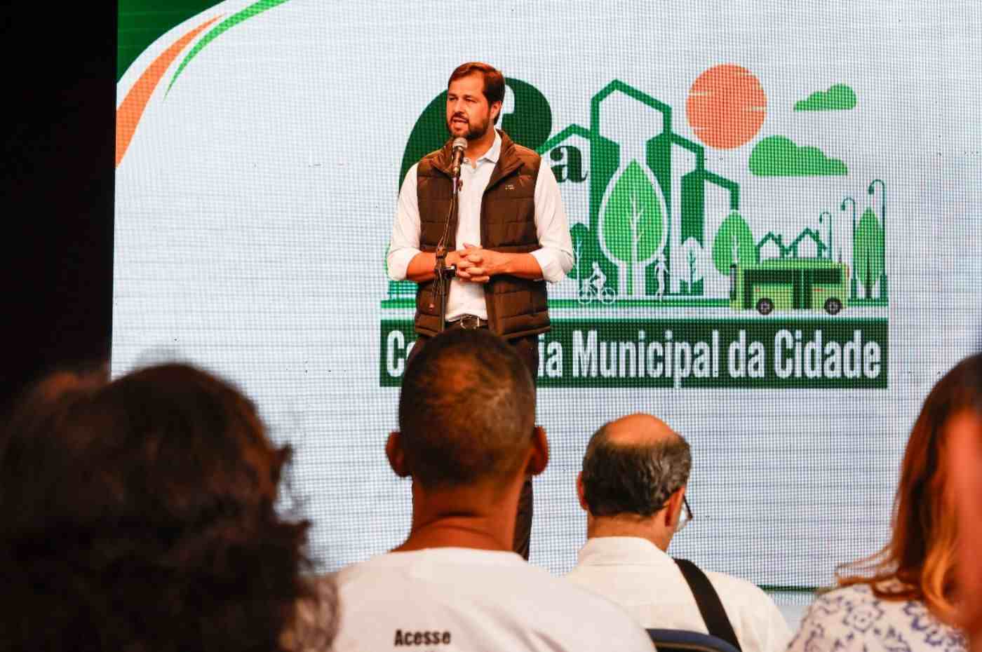 O Prefeito Luiz Fernando Machado fez a abertura da 6ª Conferência Municipal da Cidade