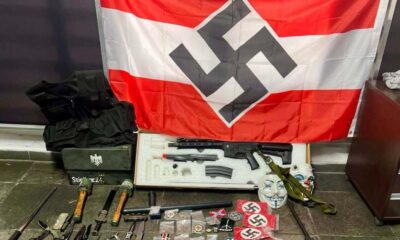 Polícia Civil apreende mais de 100 itens com simbologia nazista em condomínio