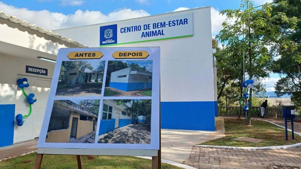 Prédio do novo Centro de Bem-Estar Animal de Várzea Paulista.