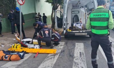 Motociclista fica ferido em acidente em Jundiaí
