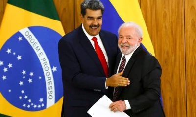 Nicolás Maduro, presidente da Venezuela, e o presidente do Brasil, Lula