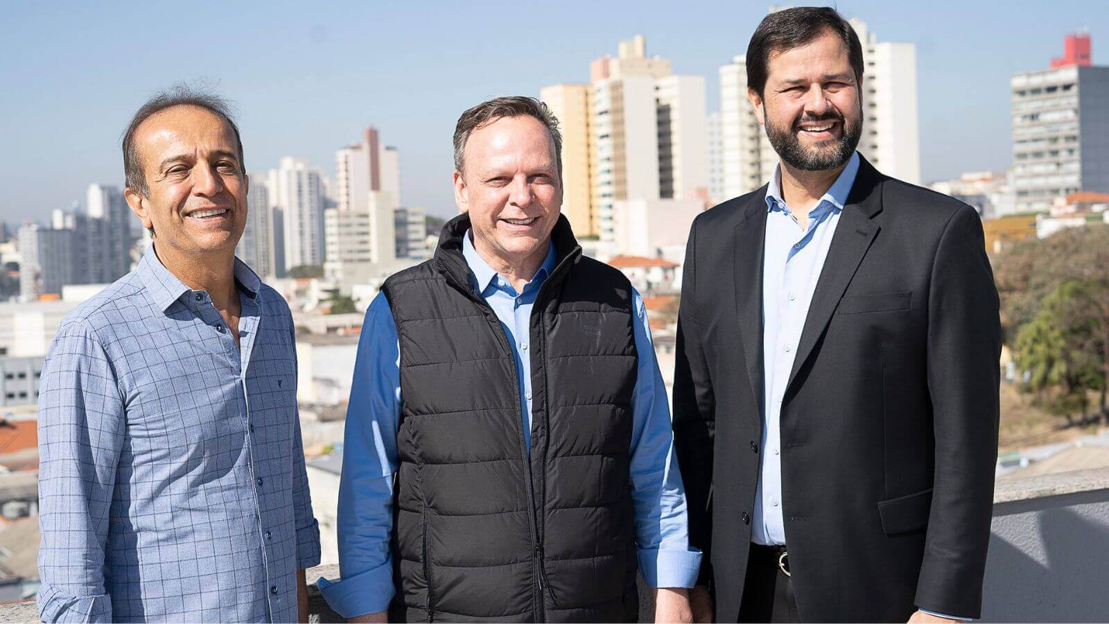 Miguel Haddad, José Antonio Parimoschi e Luiz Fernando Machado