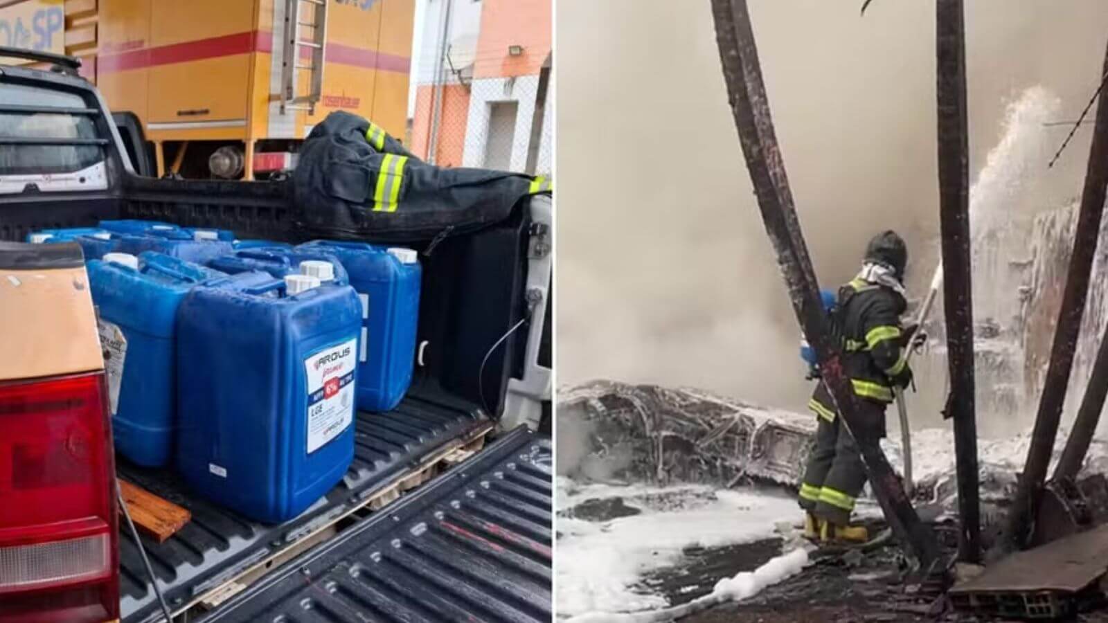 Aeroporto de Jundiaí enviou espuma para conter incêndio em avião que caiu em Vinhedo