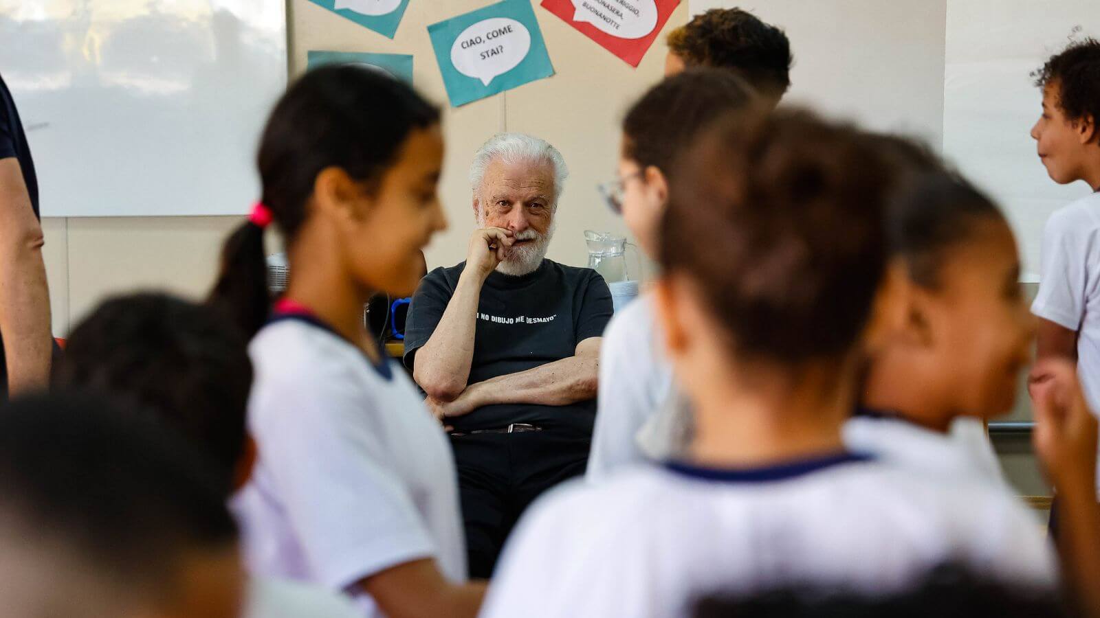 Francesco Tonucci promove debates sobre direitos da criança em evento da Prefeitura de Jundiaí