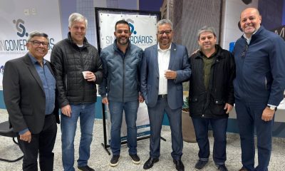 Gustavo Martinelli e Ricardo Benassi no SINCOMERCIÁRIOS