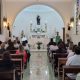 o Hospital São Vicente recebeu o pároco da Catedral Nossa Senhora do Desterro