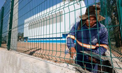 Obras no Centro Esportivo da Vila Liberdade de Jundiaí