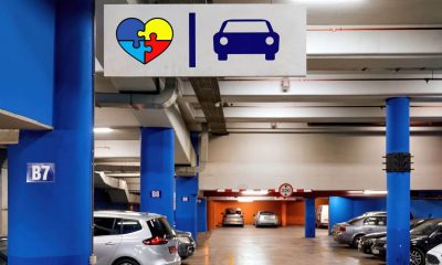 Estacionamento com vagas exclusivas para autistas