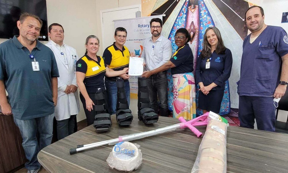 Rotary Club de Jundiaí doa materiais ortopédicos para o Hospital São Vicente