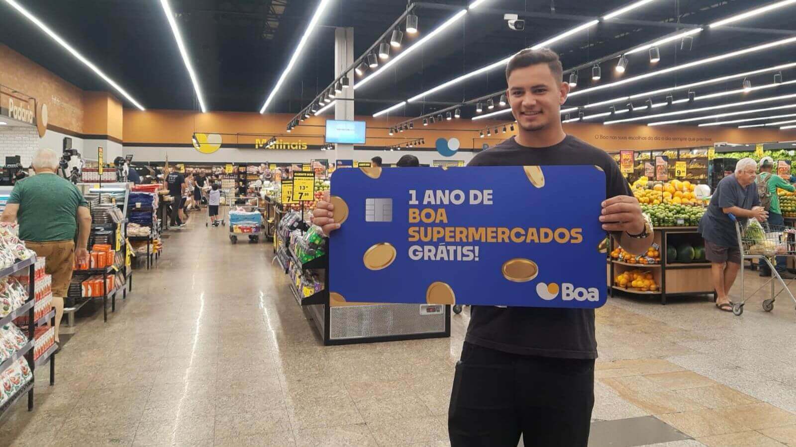 Clientes ganham um ano de compras com campanha do Boa Supermercados