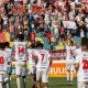 Paulista enfrenta Colorado em jogos decisivos na primeira quinzena de setembro. Jogadores entrando em campo.