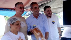 Rodolfo Braga, feirantes e João Paulo