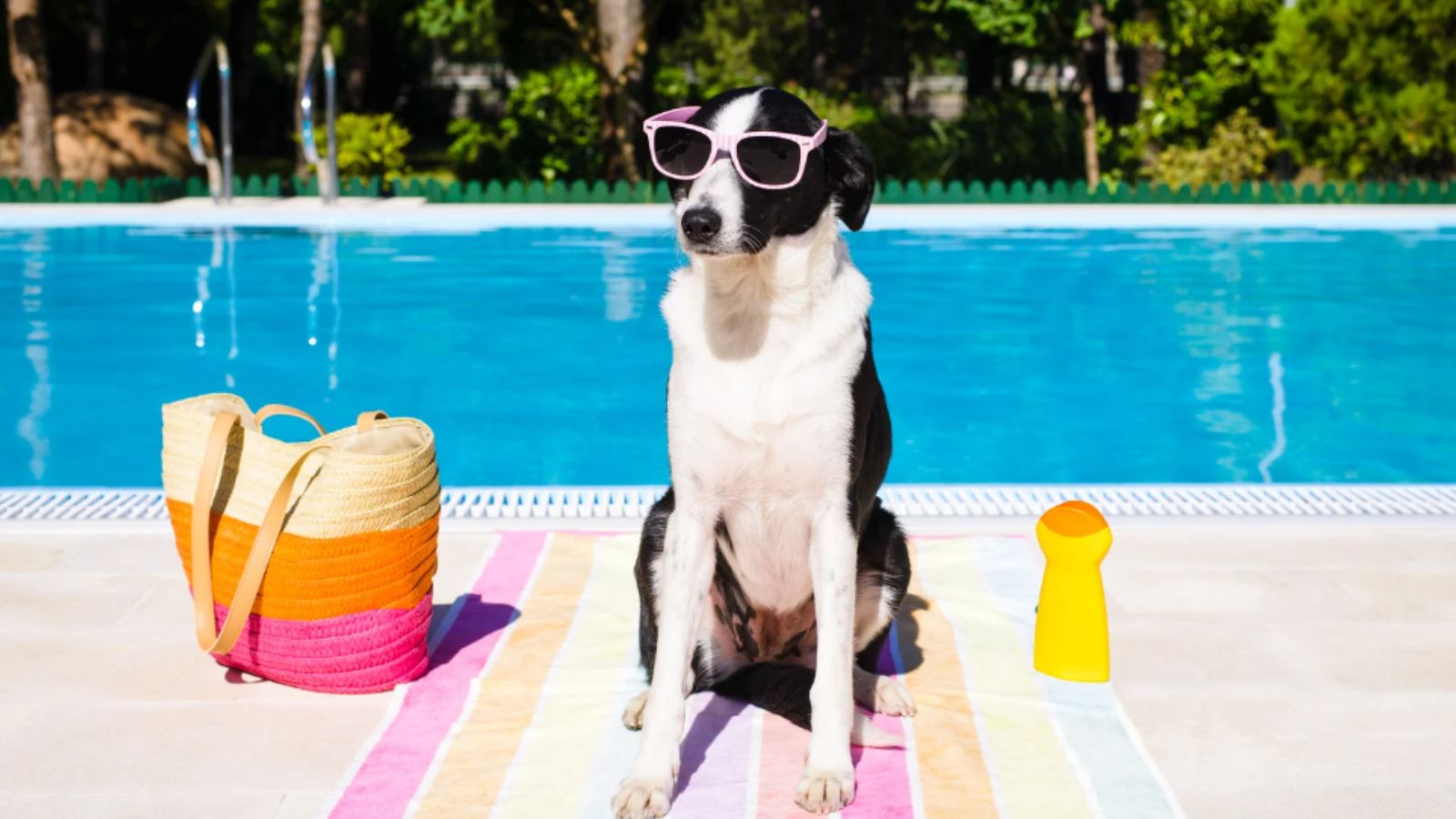 Cachorro na onda de calor