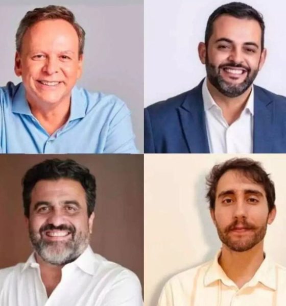 Montagem fotográfica dos candidatos à Prefeitura de Jundiaí que participarão do debate da TVTEM.