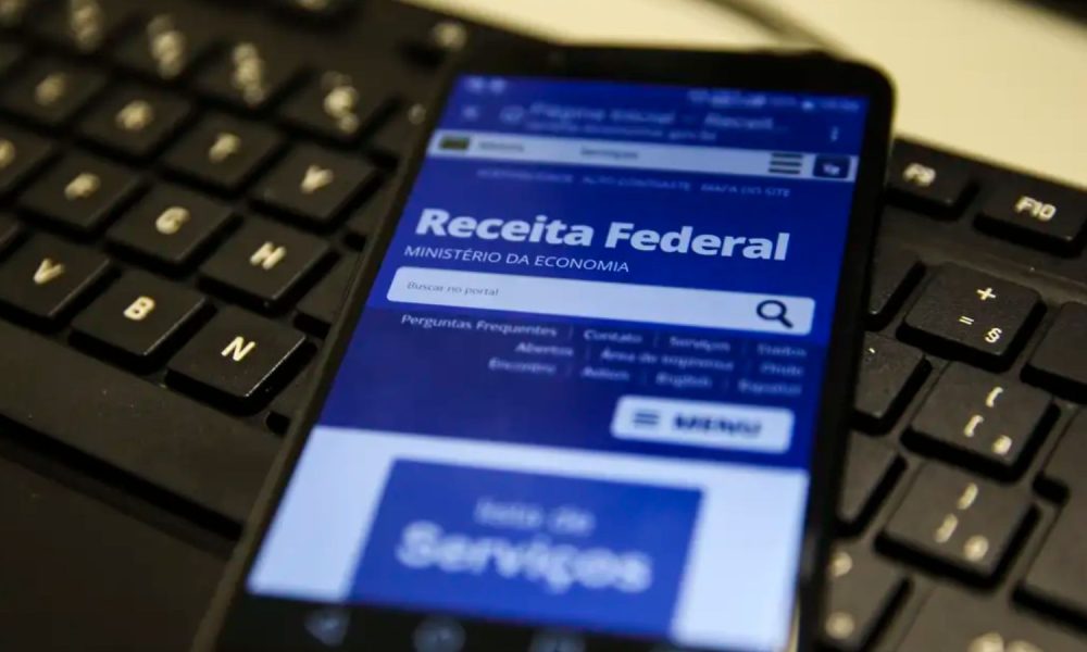 Tela de aplicativo da Receita Federal para restituição do Imposto de Renda.