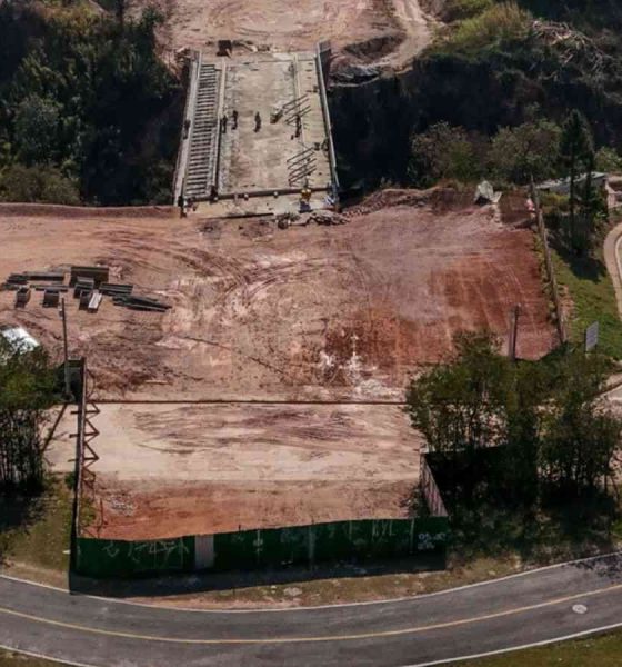 Obra em viaduto de Jundiaí alcança 95% e já tem próximas etapas em terraplanagem.