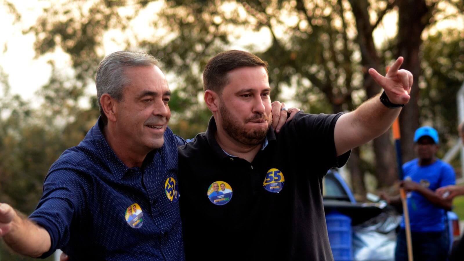 Professor Rodolfo e João Paulo em Várzea Paulista