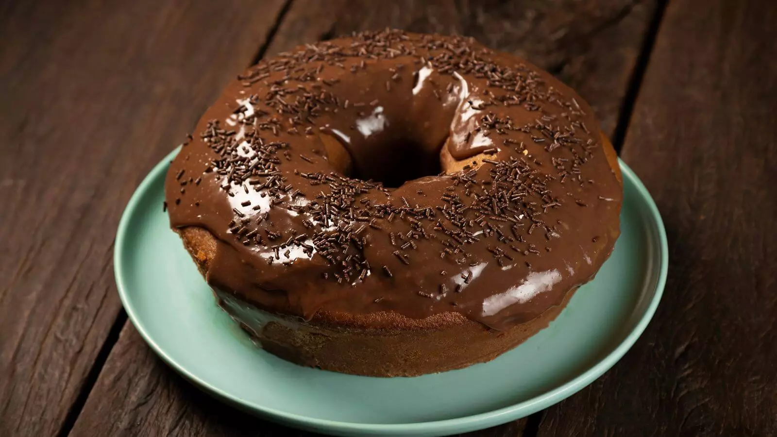 Bolo de chocolate com calda