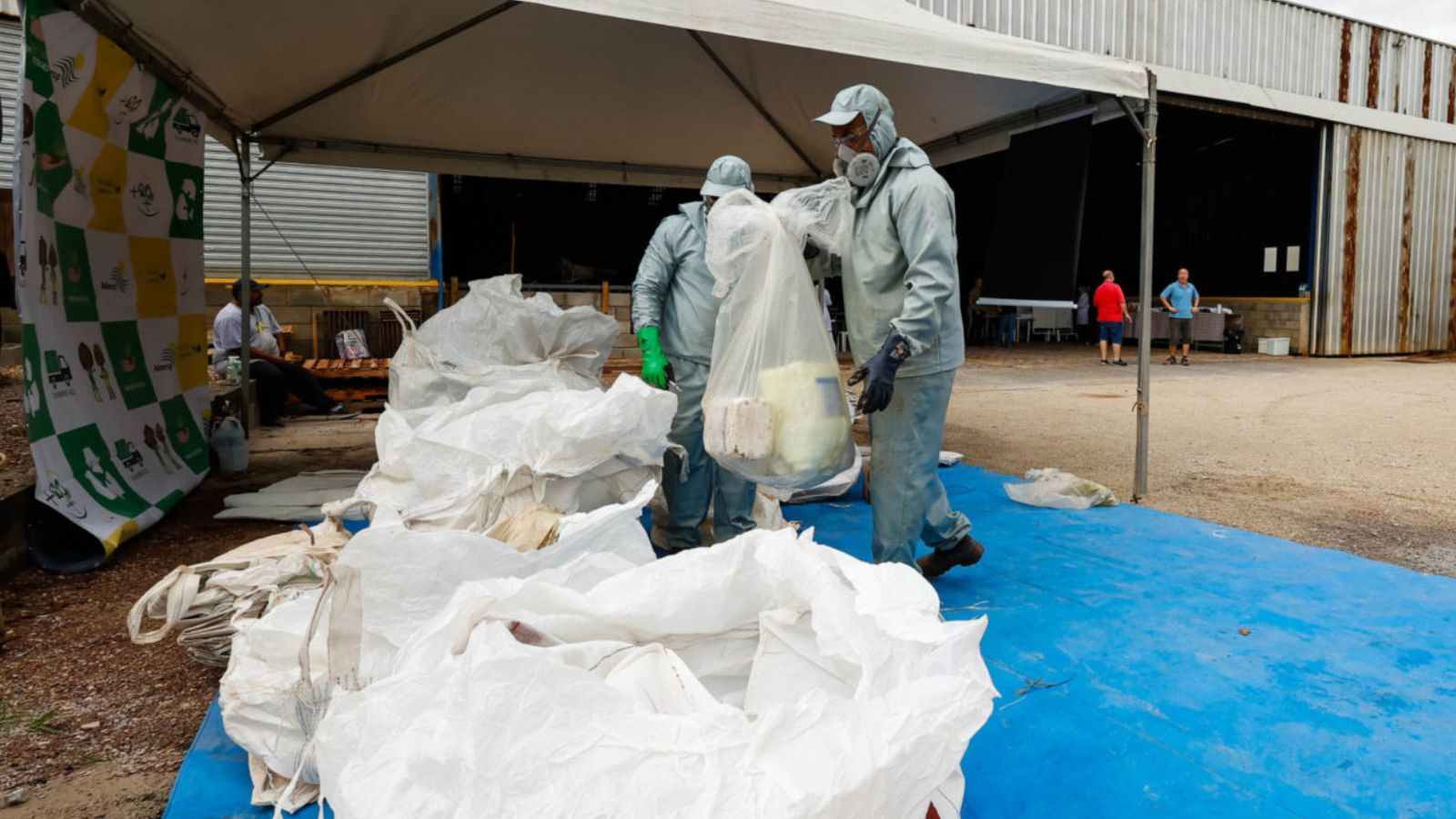 Centro de reciclagem em Jundiaí.