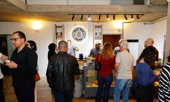 Espaço gastronômico no Teatro Polytheama, em Jundiaí.