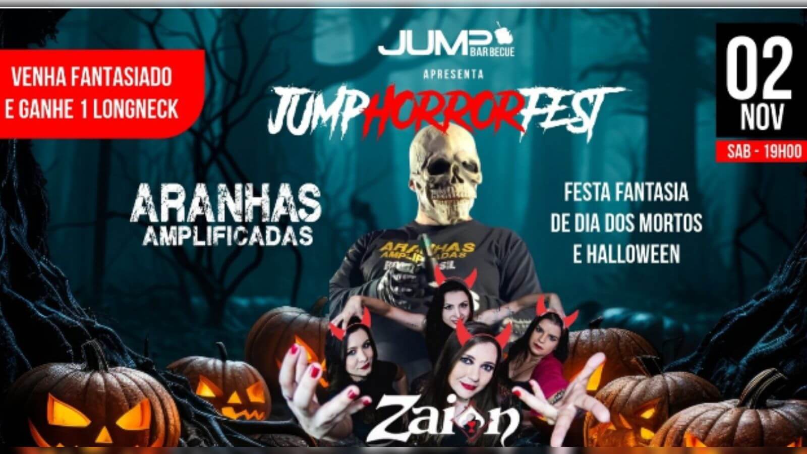 Festa de Halloween do Jumpbarbecue