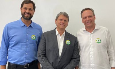 Luiz Fernando Machado, Tarcísio de Freitas e José Antonio Parimoschi