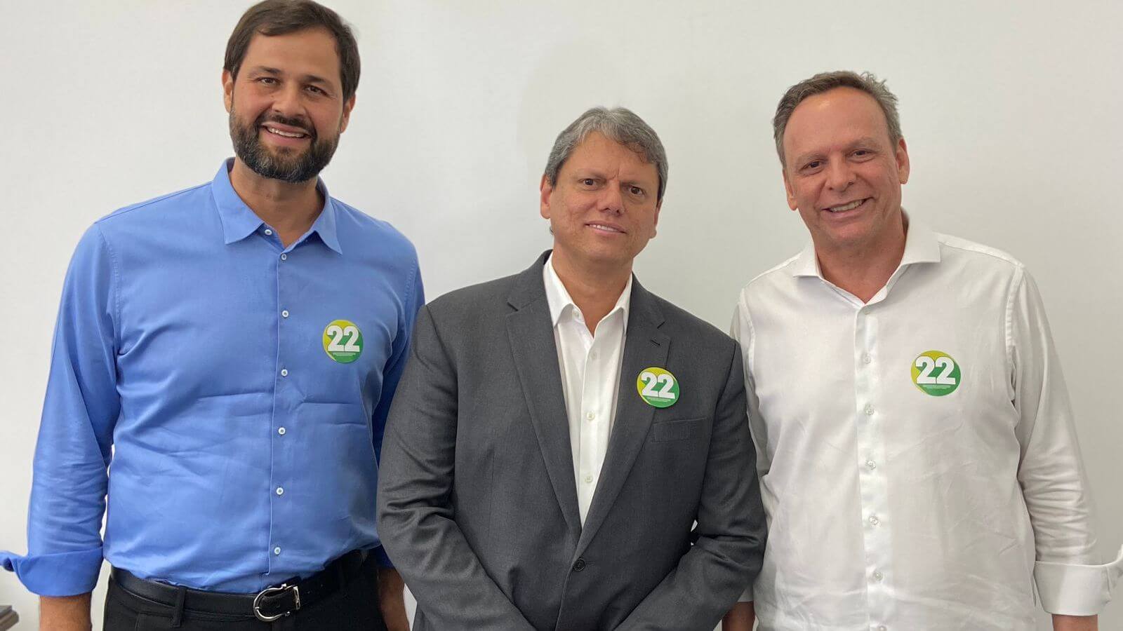 Luiz Fernando Machado, Tarcísio de Freitas e José Antonio Parimoschi