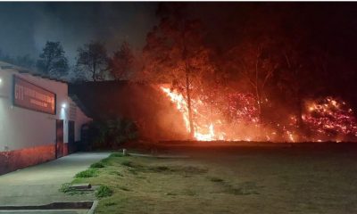 Incêndio de grandes proporções atinge área próxima ao estande de tiro da Guarda de Jundiaí