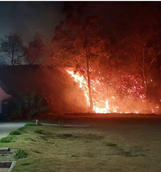 Incêndio de grandes proporções atinge área próxima ao estande de tiro da Guarda de Jundiaí