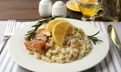 Receita de Risoto de Limão Siciliano com Frango Grelhado