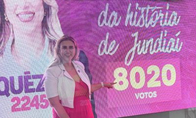 Reeleita em Jundiaí, Quézia faz história como vereadora mais votada da cidade