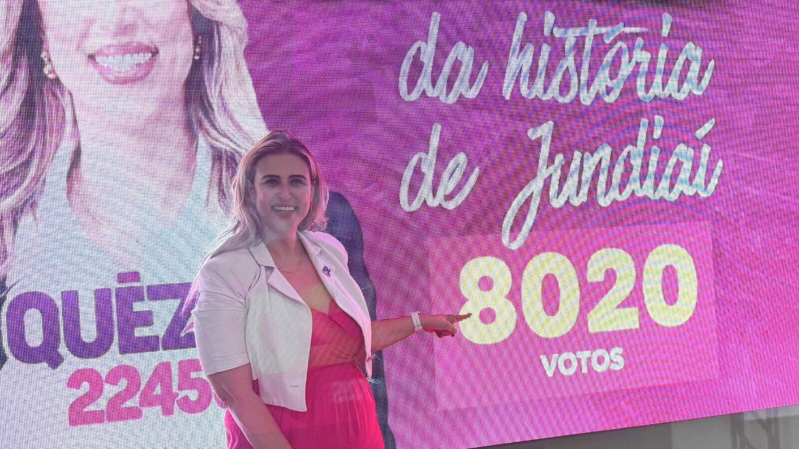 Reeleita em Jundiaí, Quézia faz história como vereadora mais votada da cidade