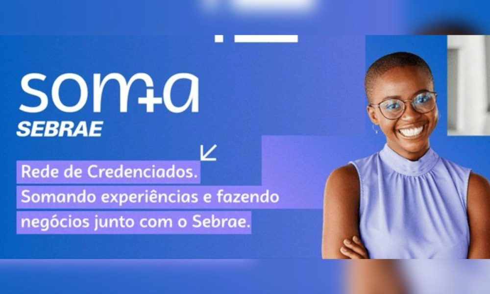 Banner informativo do Soma Sebrae.