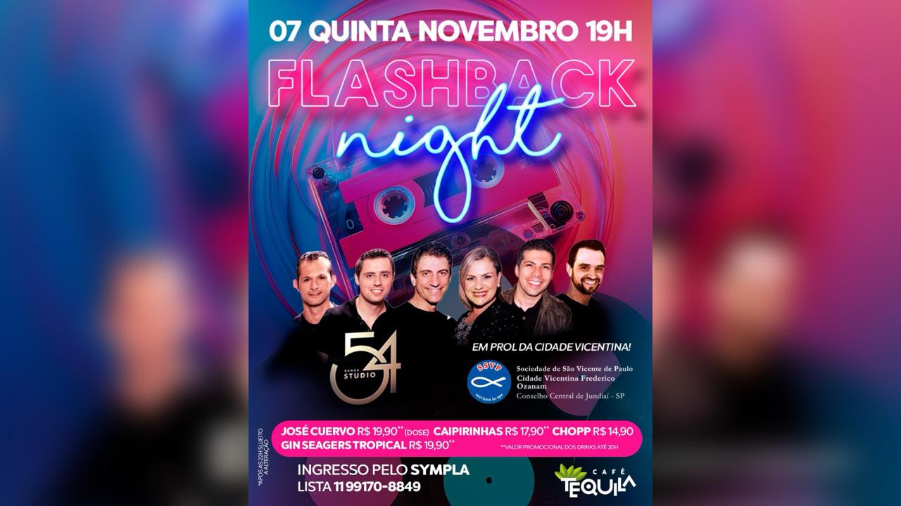 Café Tequila realiza noite do flashback em prol da Cidade Vicentina em Jundiaí.