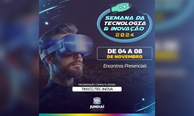 Banner de divulgação da Semana da Tecnologia.