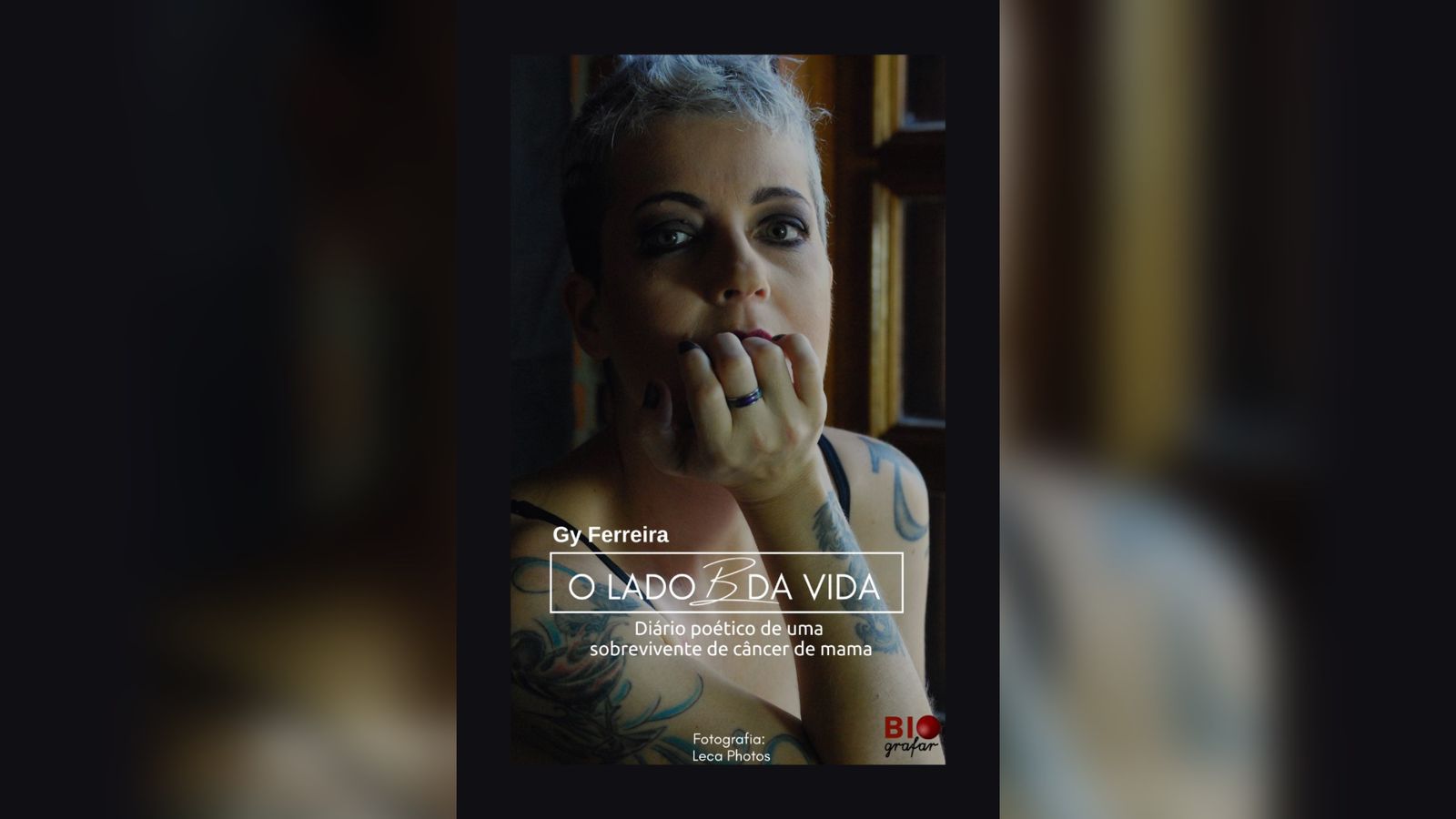 Capa de livro que retrata a luta contra o câncer de mama.