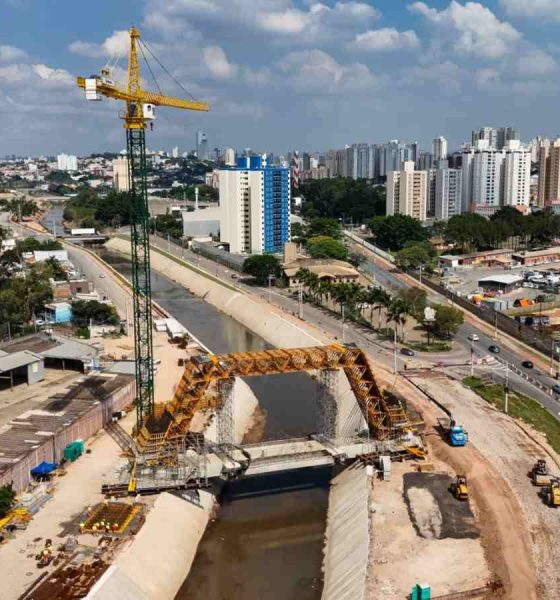 Obras do complexo viário da Ozanan.