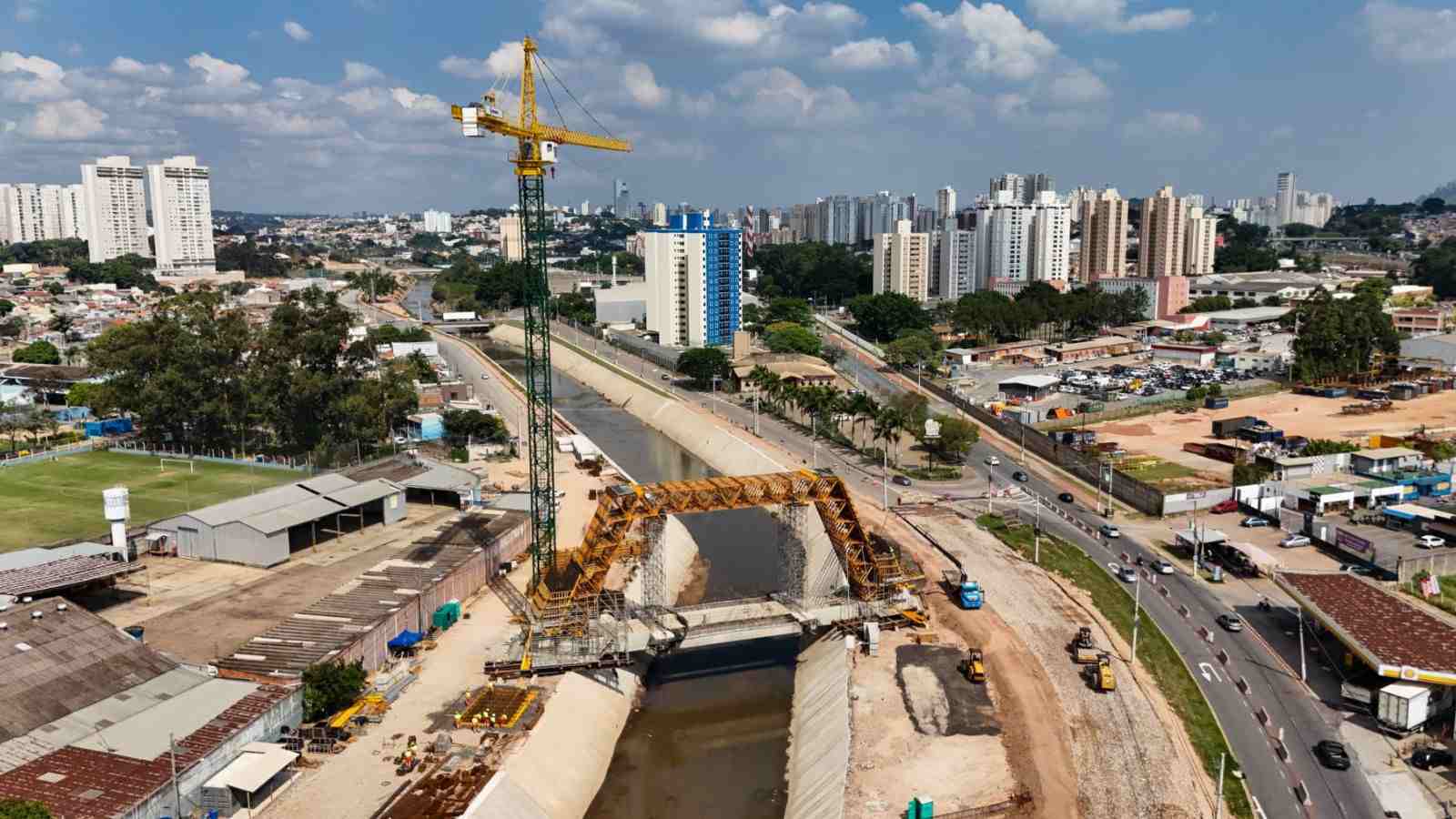 Obras do complexo viário da Ozanan.