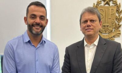 Governador Tarcísio recebe Gustavo Martinelli e discute prioridades para Jundiaí